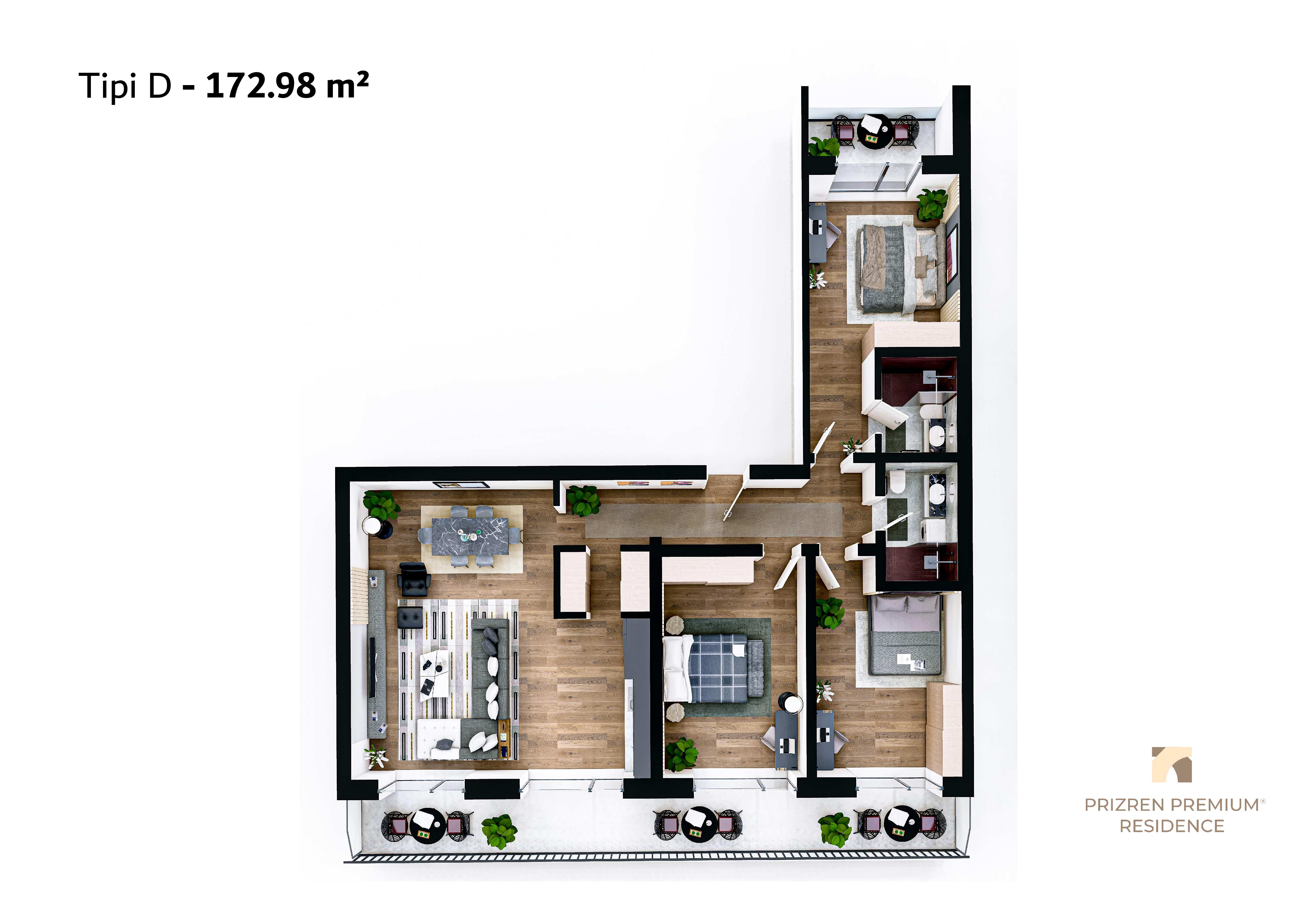 Prizren Premium Residence - Lamela1 Tipi D V3